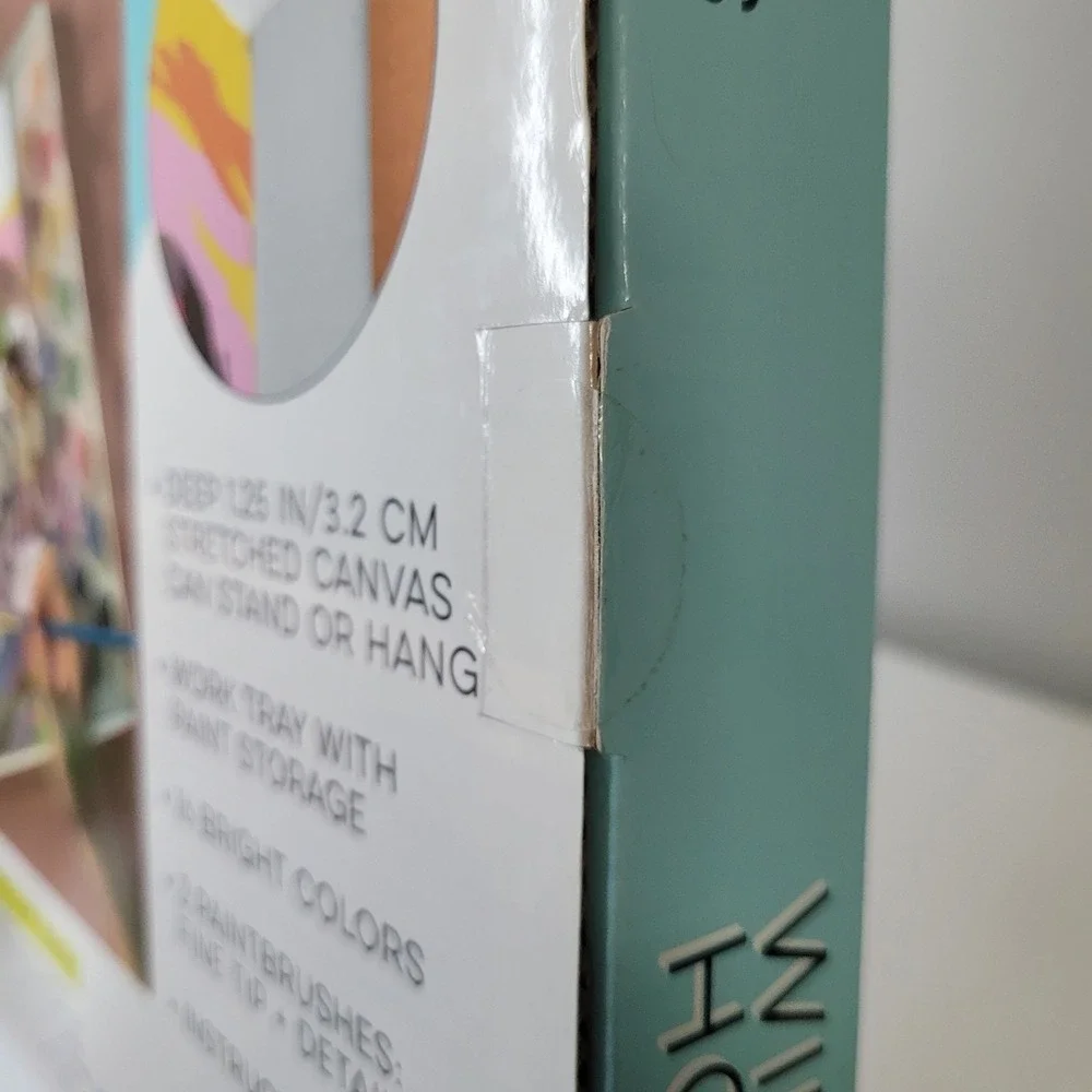 iHeartArt Paint By Numbers Wild Horses 8x10 Canvas Kit‎ 9205 Bright Stripes New